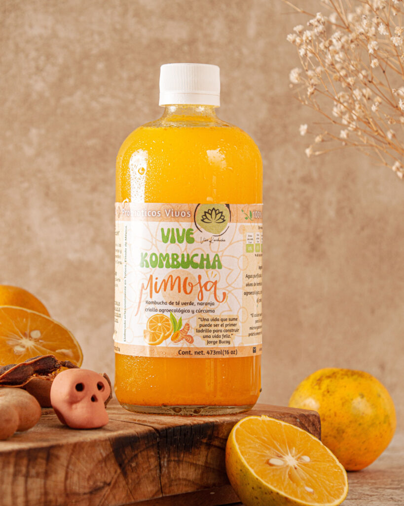 Kombucha "Mimosa" (naranja criolla y cúrcuma)