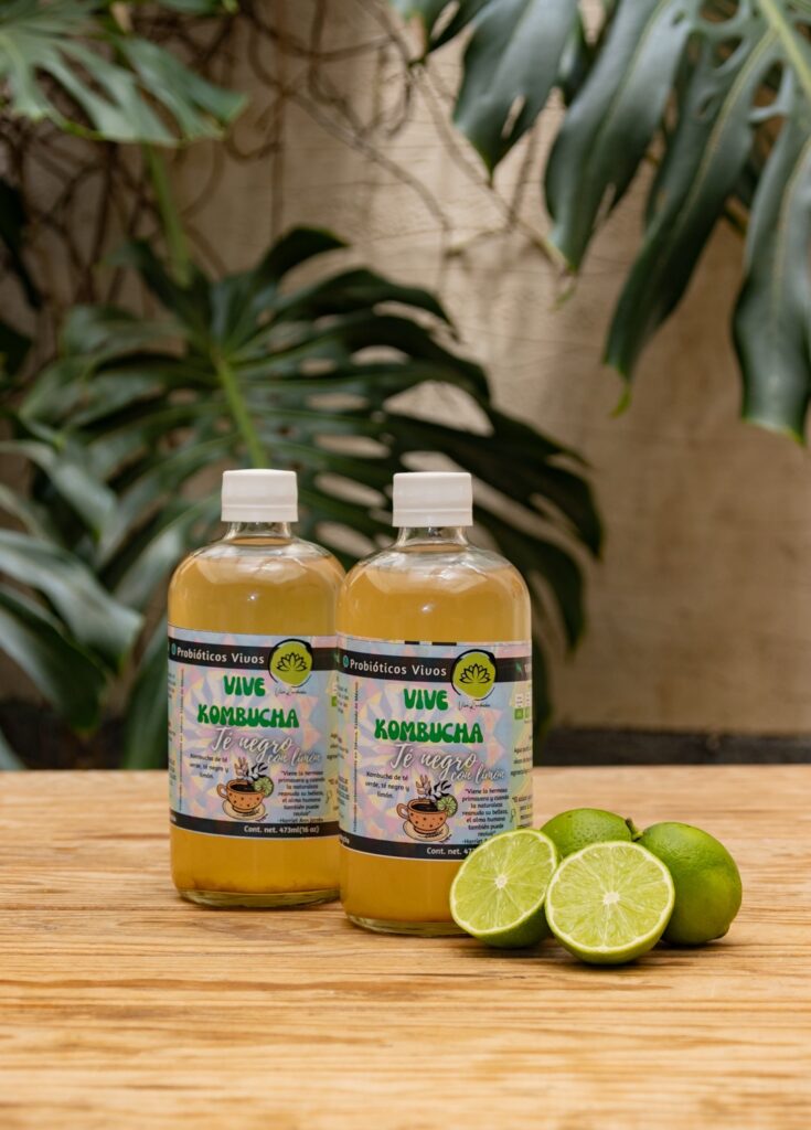 Kombucha de Té Negro y Limón