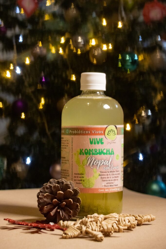Kombucha Nopal con limón
